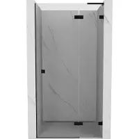 Mexen Lunar L draaideur voor douche rechts 110 , transparant, zwart - 834L-110-000-70-00-P