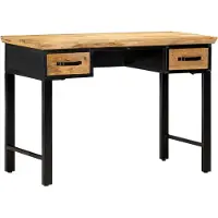 Prolenta Maison Exclusive - Bureau, 110 x 50 x 76 cm, massief mangohout