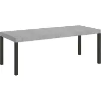 Itamoby Uittrekbare tafel, 90 x 160/264 cm, frame: Everyday Premium Cement, antraciet