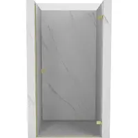 Mexen Lunar-B openende douchedeur rechts 55 , transparant, goud - 832-055-000-50-00-P
