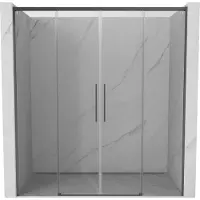 Mexen Rox schuifdouchedeur 200 , transparant, gunmetal - 8C2-200-002-95-00