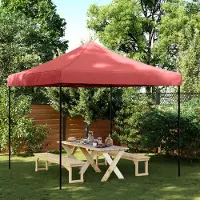 Prolenta Maison Exclusive - Partytent, inklapbaar, pop-up, bordeauxrood, 292x292x315 cm