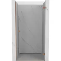 Mexen Lunar-B draaideur voor douche, rechts, 45 , transparant, geborsteld koper - 832-045-000-65-00-P