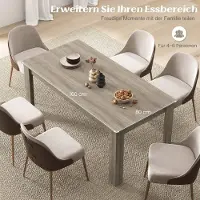 Northix Houten eettafel, 160 x 80 cm. Grote, rechthoekige keukentafel, eettafel, natuurlijke uitstraling