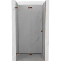 Mexen Lunar-F opvouwbare douchedeur links 65 , transparant, roségoud - 836-065-000-60-00-L