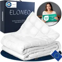 ELONEO Verzwaringsdeken 9 kg 135x200 cm – 100% Katoen - Weighted Blanket - TÜV & Oeko-Tex - Zwaartedeken