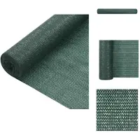 vidaXL Privacynet - Privacynetten - Privacy Net - Privacy Netten - Privacynet 75 g/m² 2x50 m HDPE groen