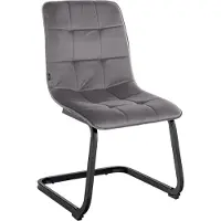 CLP Esszimmerstuhl Vermont, fluwelen bekleding, zwart