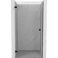 Mexen Lunar-B linksdraaiende douchedeur 55 , transparant, zwart - 832-055-000-70-00-L