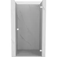 Mexen Lunar-B draaideuren voor douche, rechts 80 , transparant, wit - 832-080-000-20-00-P