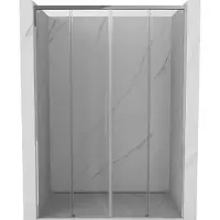 Mexen Rox schuifdouchedeur 140 , transparant, chroom - 8C2-140-002-01-00