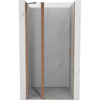 Mexen Mist pendeldeuren douche 70 , transparant, geborsteld koper - 8A4-070-000-65-00