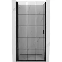 Mexen Mist-B draaideur douche links 70 , zwart raster, zwart - 8A2-070-000-70-77-L