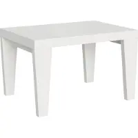 Itamoby Uittrekbare tafel, 90x140/244 cm, Spimbo, wit beukenhout