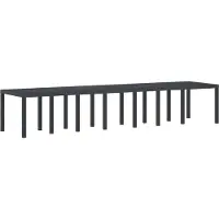 Syfax Tuinstafel Antraciet 400 x 100 x 73 cm poly rattan