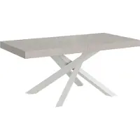 Itamoby Volantis Cashmere uittrektafel 180/440x90 cm met witte poten