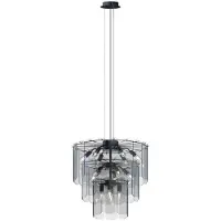 Zuma Line ZUMALINE hanglamp, 14x E14, zwart, verchroomd, model NIRA MD3523-14L-EBCN