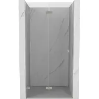 Mexen Lunar-F douchedeur opvouwbaar links 95 , transparant, geborsteld nikkel - 836-095-000-97-00-L
