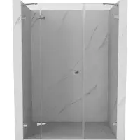 Mexen Lunar douchedeur draaibaar links 145 , transparant, chroom - 834S-145-050-01-00-L