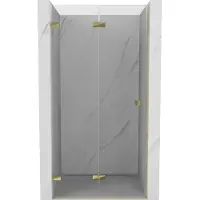 Mexen Lunar-F opvouwbare douchedeur links 75 , transparant, goud - 836-075-000-50-00-L