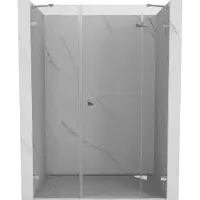 Mexen Lunar douchedeur rechts scharnierend 120 , transparant, chroom - 834S-120-050-01-00-P