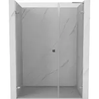 Mexen Lunar-B L scharnierende douchedeur links 125 , transparant, chroom - 832SL-125-050-01-00-L