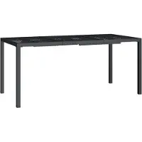 vidaXL Tuintafel 165x80x72 cm staal antracietkleurig