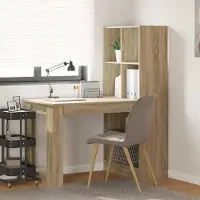 Prolenta Maison Exclusive - Eettafel met planken, Sonoma eikenhout, 122 x 67 x 145 cm, composiethout