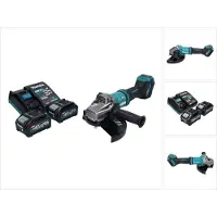 Makita GA 038 GM2 accu haakse slijper 40 V max. 230 mm borstelloos XGT + 2x accu 4,0 Ah + oplader