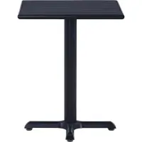 Syfax Tuintafel 60x60x75 cm zwart