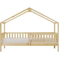 Sunny Kae Bedhuisje met Uitvalbeveiliging Naturel – Zonder Matras