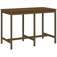 Syfax Tuintafel 159,5x82,5x110 cm massief grenenhout honingbruin