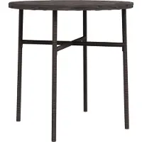 Syfax Salontafel 45 cm poly rattan bruin