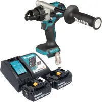 Makita DHP 492 RF accu klopboormachine 18 V 141 Nm borstelloos + 2x accu 3,0 Ah + oplader