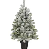 Black Box Trees Trees Nagoya Kunstkerstboom in Pot - H90 x Ø55 cm - Groen