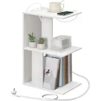 Sonstiges Salontafel met oplaadstation, LED-sensorlamp en opbergvakken