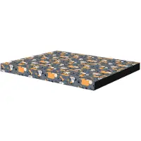Bertoni - Hondenmatras XL - 80x55 cm - Schuim - Waterdichte hoes - Grijs hondenpatroon