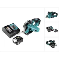 Makita DCS 552 RG1 18 V accu metalen handcirkelzaag 136 mm + 1x 6,0 Ah accu en lader + zaagblad en veiligheidsbril