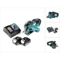 Makita DCS 552 RT 18 V accu metalen handcirkelzaag 136 mm + 2x 5,0 Ah accu en lader + zaagblad en veiligheidsbril