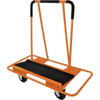 MonsterShop Gipsplaatwagen 1000 kg Zwaar Staal Vaste en Zwenkwielen