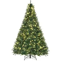 HOMCOM Kerstboom - Kunststof - 142x142x210cm - Groen
