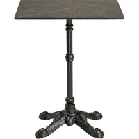 Ebuy24 Bistrotafel - Rechthoek Marmerlook - 60x60x73cm