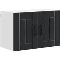 vidaXL Wandkast LUCCA Zwart 60 x 31 x 40 cm Bewerkt hout