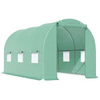 Outsunny Tuinkas folie groen 4,5 x 2 x 2m