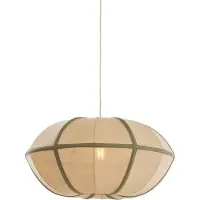 Light & Living Hanglamp Ø61x30 cm MIRELYS naturel+olijf groen