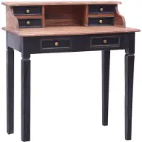 Prolenta Maison Exclusive - Bureau met laden, 90x50x101 cm, massief gerecycled hout