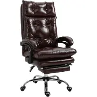 Vinsetto Bureaustoel - Polyurethaan - 72x70x130cm - Bruin