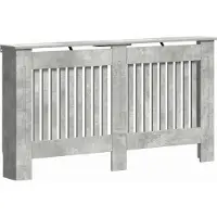 Syfax Radiatorafdekking Betongrijs 152 x 19 x 81,5 cm Bewerkt hout