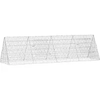 Syfax Kippenhok zilver 215 x 55 x 55 cm Gegalvaniseerd staal