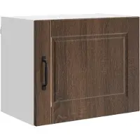 vidaXL Wandkast PORTO 2 st Bruin Eiken Bewerkt hout